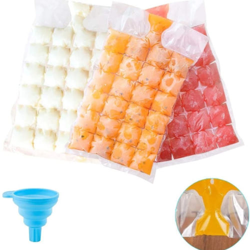 10pcs/pack Disposable Ice Cube Mold Clear Self Sealing Ice Cube Bag DIY Quick Freeze Mold Bag Kitchen Gadgets