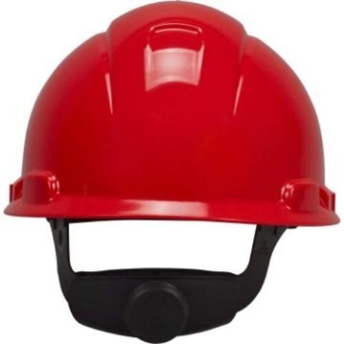 3M H-705R Hard Hat-UV, Red, 4-Point Ratchet Suspension with Uvicator