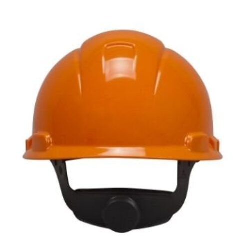 3M H-706R Orange Hard Hat With 4-Point Ratchet Suspension