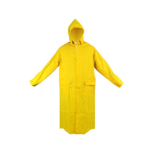 Attached Hood Polyester/PVC Rain Coat RC2122