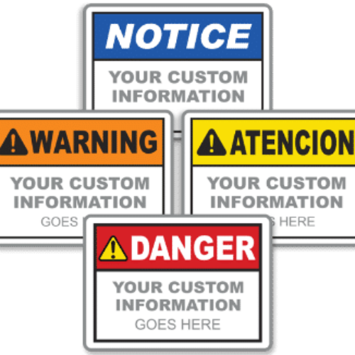 Customize your own Safety Signs