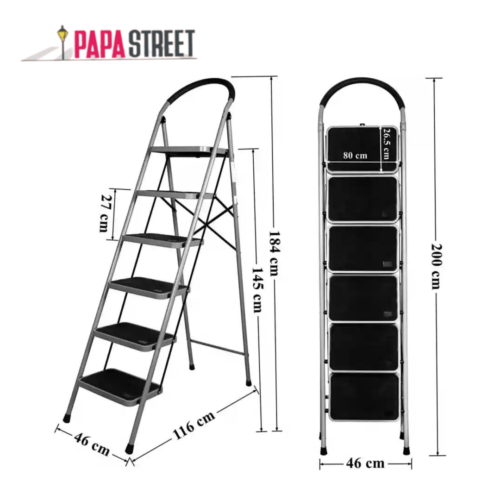 HQ FOLDING LADDER   6 STEPS