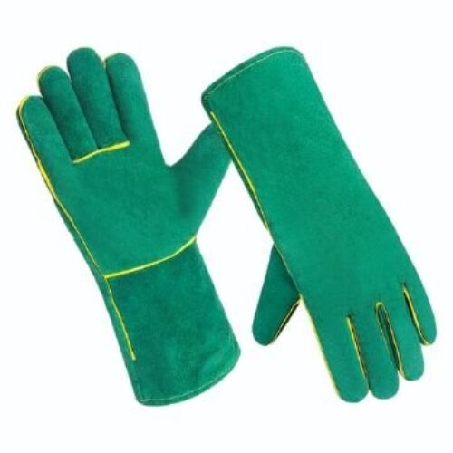 JNM3004 Premium Mechanical & Abrasion Resistant Industrial Leather Welding Gloves