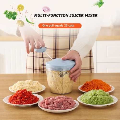 Multifunction Portable Hand-pull Manual Chopper Masher