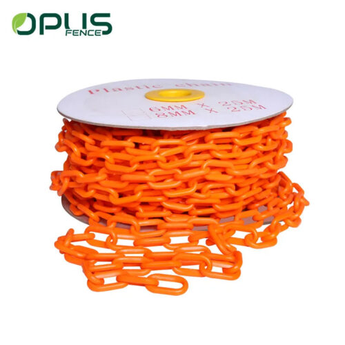 Orange Traffic Warning Plastic Chain