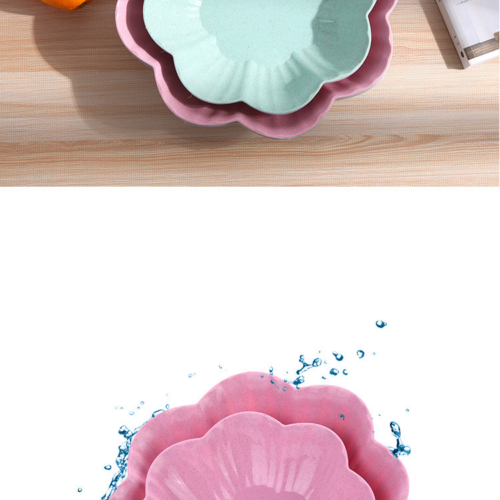 PACK OF 2 Flower Shape Plate