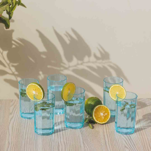 PACK OF 6 – ELEGANT DESIGN ACRYLIC WATER GLASS