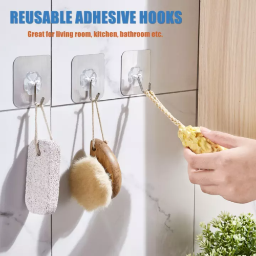 Pack Of 10 Self Adhesive Hook