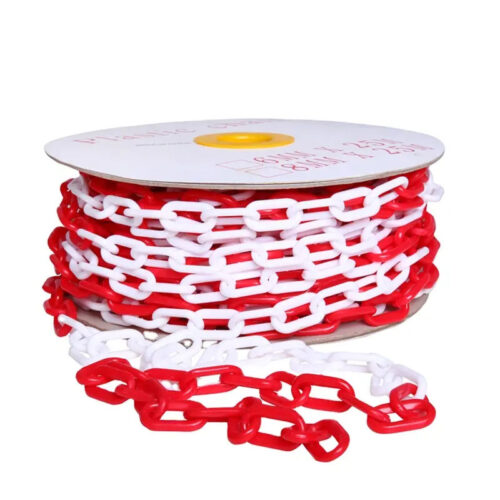 Red & White Traffic Warning Plastic Chain