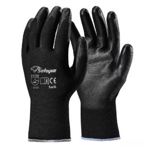 Safeyear ZHXPU225B ESD Anti Static PU Coated Polyester General Purpose Safety Gloves