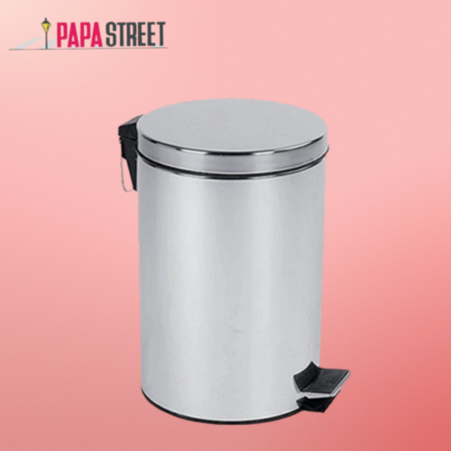 ‘-Stainless Steel Dustbin with Pedal 12L