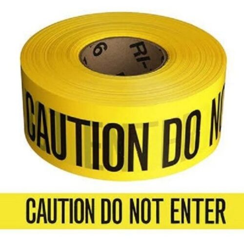 Yellow PVC Do Not Enter 500 Meter Caution Tape