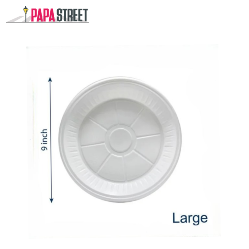 Disposable Plastic Plates Large – Pack of 50