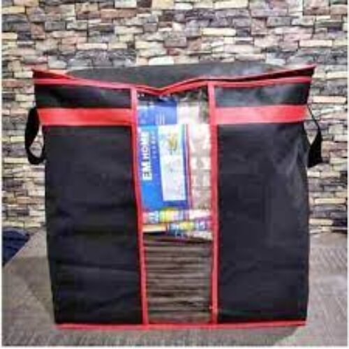 Black Storage Bag Red pati